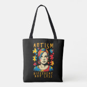 Tote Bag Citation Positive Différente Pas Moins Sensibilisa (Dos)
