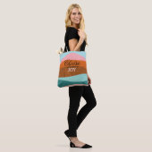 Tote Bag Citation Positive Inspirationnelle Boho Colorée (Sur le modèle)