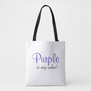 Tote Bag Citation Purple est ma couleur