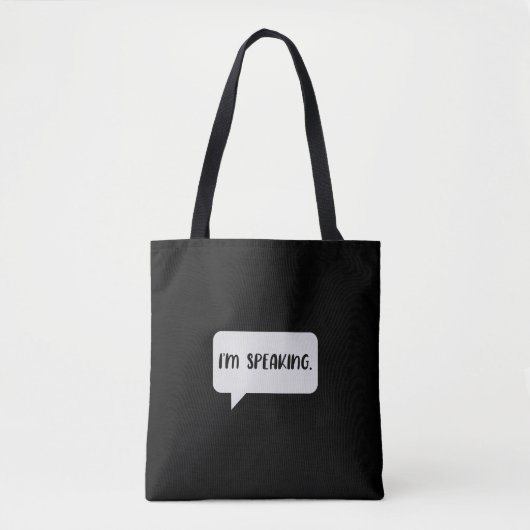 Tote Bag Citation que je parle (Devant)