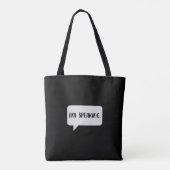 Tote Bag Citation que je prononce (Dos)