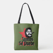 Tote Bag Citation révolutionnaire de Che Guevara Juntos Se  (Dos)