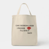 Tote Bag Citation Romantique Drôle (Dos)
