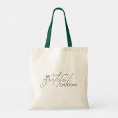 Tote Bag Citation simple de gratitude quotidienne (Dos)