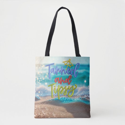 Tote Bag Citation Tipsy Tannée Ocean Beach (Devant)