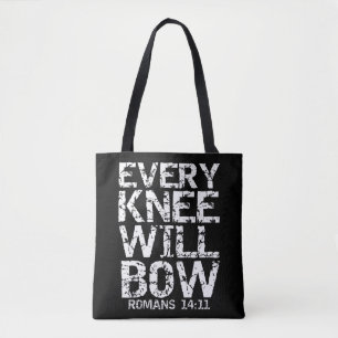 Tote Bag Citation Verse de la Bible chrétienne audacieuse p