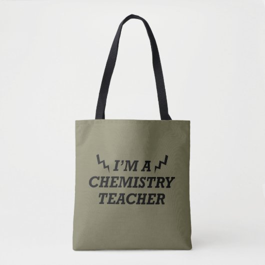 Tote Bag Citations amusantes à propos de professeur de chim (Devant)