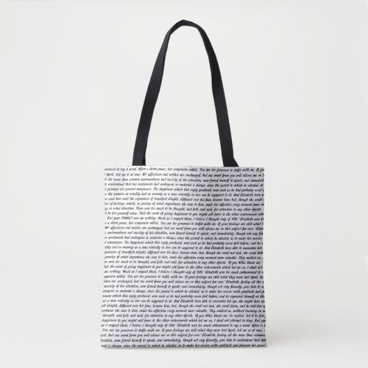 Tote Bag Citations de Jane Austen (Devant)