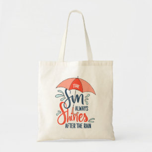 Tote Bag Citations de pluie Sun Citations de résultats posi