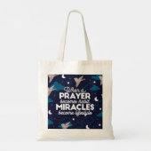 Tote Bag Citations de prière et de miracles (Dos)
