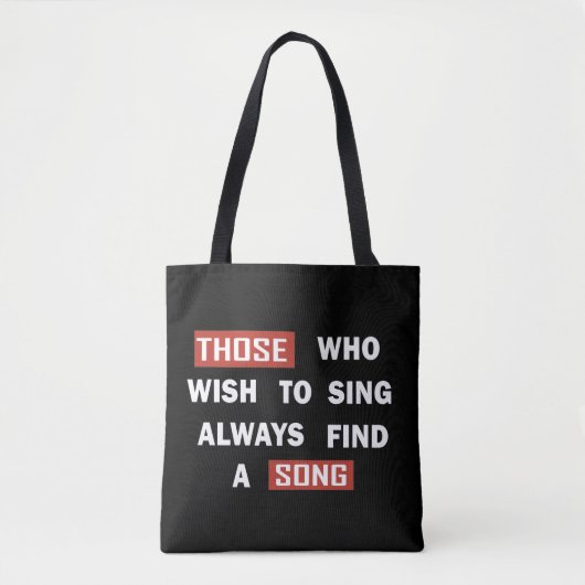 Tote Bag Citations de vie motivante (Devant)
