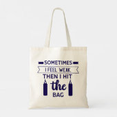 Tote Bag Citations drôles de typographie moderne (Dos)
