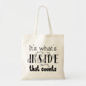 Tote Bag Citations drôles de typographie moderne (Devant)