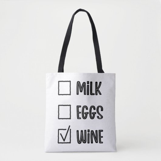 Tote Bag Citations drôles de typographie moderne (Devant)
