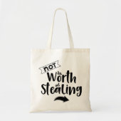 Tote Bag Citations drôles de typographie moderne (Devant)