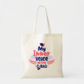 Tote Bag Citations drôles de typographie moderne (Devant)