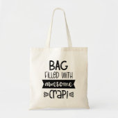 Tote Bag Citations drôles de typographie moderne (Devant)