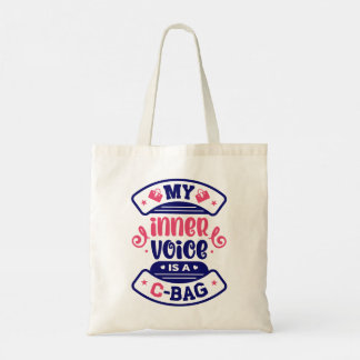 Tote Bag Citations drôles de typographie moderne