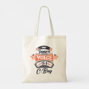 Tote Bag Citations drôles de typographie moderne