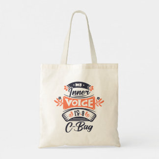 Tote Bag Citations drôles de typographie moderne