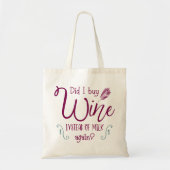 Tote Bag Citations drôles de typographie moderne (Devant)