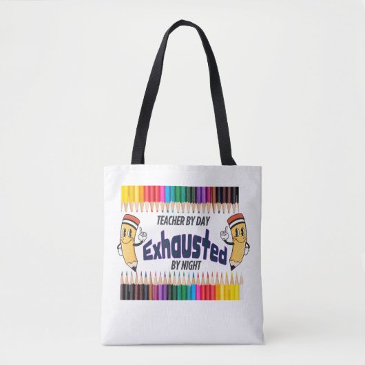 Tote Bag Citations drôles d'enseignants (Devant)