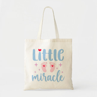 Tote Bag Citations pour bébés "Little Miracle"