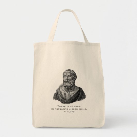 Tote Bag Citer le philosophe de Good Deed Plato (Devant)