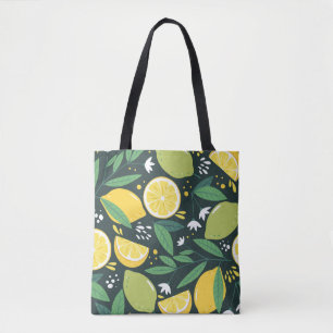 Tote Bag Citron Abstrait : Art Moderne Sans Seamless.