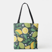 Tote Bag Citron Abstrait : Art Moderne Sans Seamless. (Dos)
