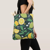 Tote Bag Citron Abstrait : Art Moderne Sans Seamless. (De près)