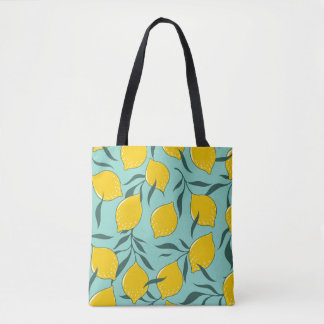 Tote Bag Citron Art Mode Abstrait sans couture