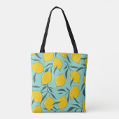 Tote Bag Citron Art Mode Abstrait sans couture (Dos)