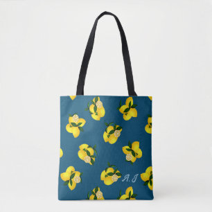 Tote Bag Citron chic Turquoise