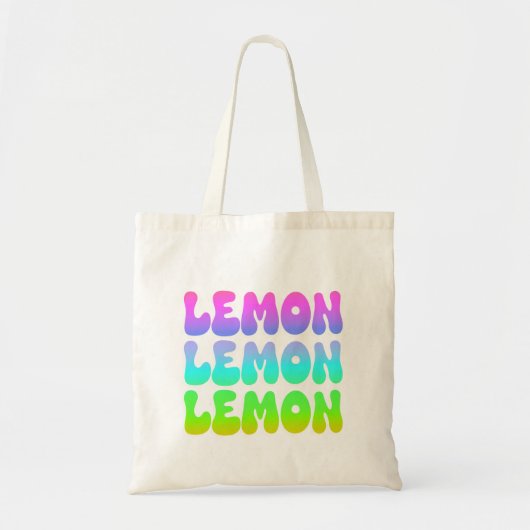Tote Bag Citron citron rétro (Devant)