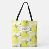 Tote Bag Citron citron tranches de citron fruits tropicaux  (Devant)