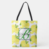 Tote Bag Citron citron tranches de citron fruits tropicaux (Devant)
