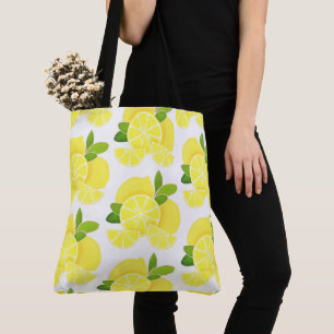 Tote Bag Citron citron tranches de citron fruits tropicaux 