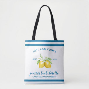 Tote Bag Citron Citrus Bachelorette personnalisée