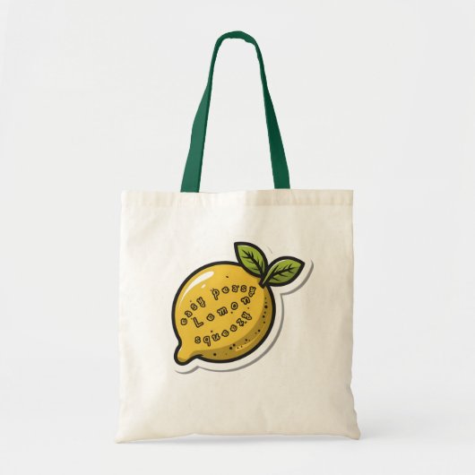 Tote Bag Citron doux facile (Devant)
