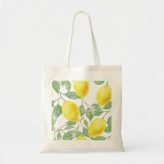Tote Bag Citron et feuille
