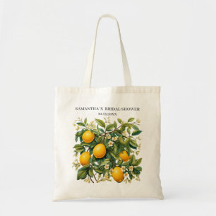 Tote Bag Citron Fête des mariées à thème faveurs