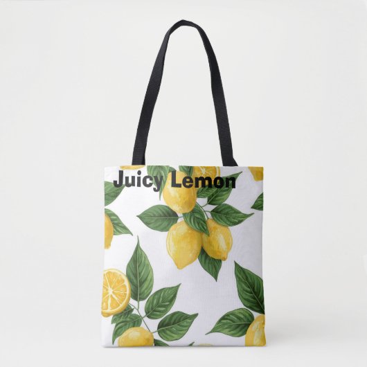 Tote Bag Citron Juteux (Devant)