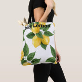 Tote Bag Citron Juteux (De près)