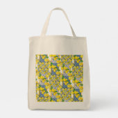 Tote Bag Citron portugais Azulejo Méditerranée Santorin (Dos)