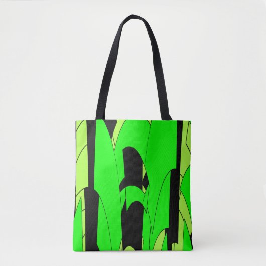 Tote Bag citron vert Abstrait (Devant)