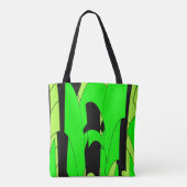 Tote Bag citron vert Abstrait (Dos)