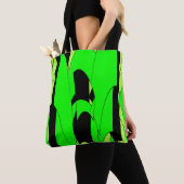 Tote Bag citron vert Abstrait (De près)