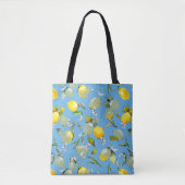 Tote Bag citrons aquarelle 27 (Devant)