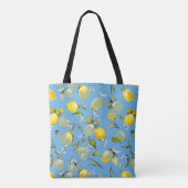 Tote Bag citrons aquarelle 27 (Dos)